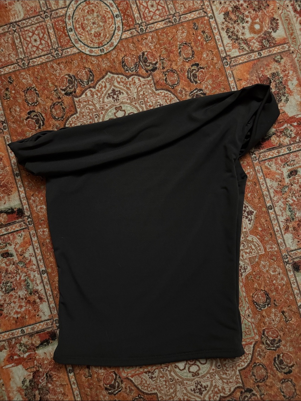 Dark Gray (charcoal) Off-Shoulder Top
